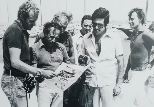 Re Juan Carlos con amici a Maiorca