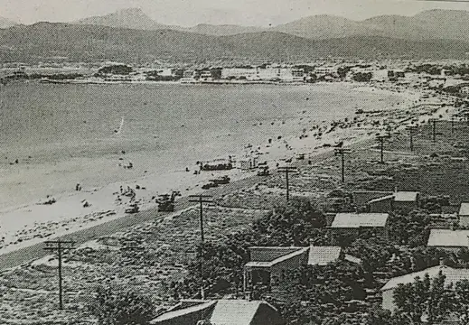 La spiaggia di El Arenal a Maiorca in un’epoca passata