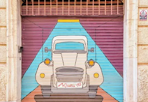 Deux Chevaux Street Art a Maiorca