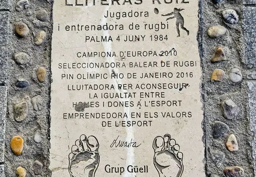 Targa dedicata a Marta Lliteras Ruiz a Palma