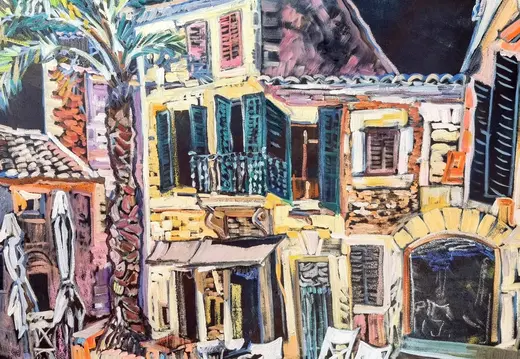 Painted Street View in Deià, Mallorca