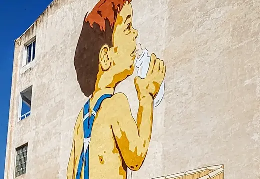 Joan Aguiló Mural by the Sóller Train Station