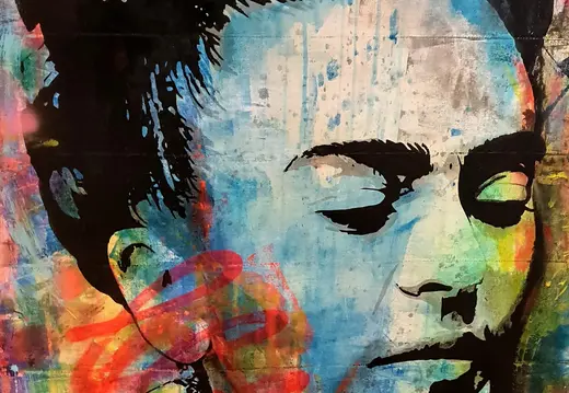 Painted Portrait on a Bright Wall
