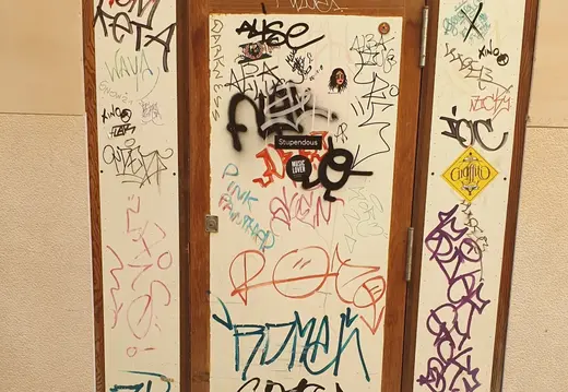 Graffiti Covered Doorway in Palma