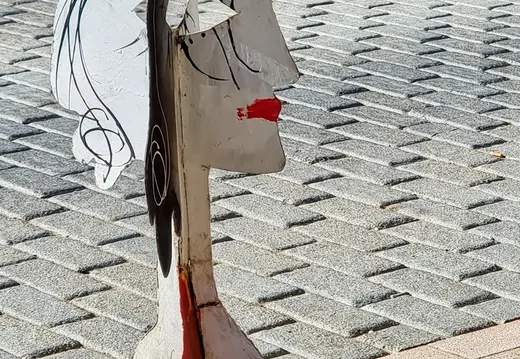 Abstract Figure at Café Xorri