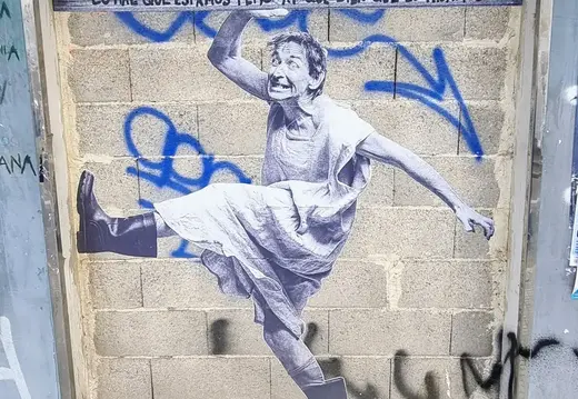 Dancing Woman Doorway Mural in Palma