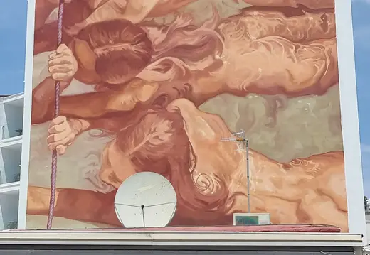 Mural del Bar Zurich de Joan Aguiló
