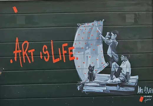 Mural "El arte es vida" en Palma