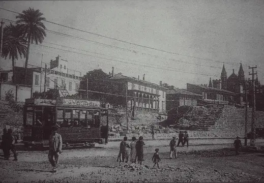 Early Electric Tram in Palma