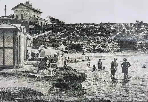 Old Beach Scene in Mallorca