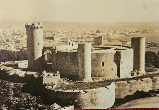 Vista aérea del castillo de Bellver, Palma.