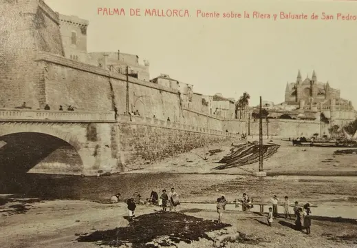 Sant Pere Bastion und Sa Riera Brücke, ca. 1918