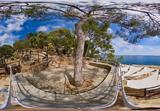 Giardino costiero e mare a Illetas