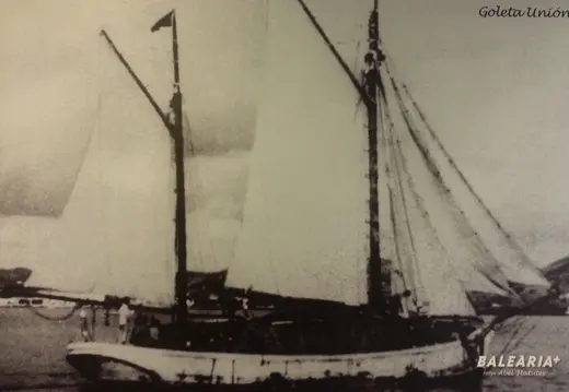 Historisches Segelschiff namens Unión