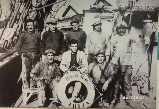 Gruppe an Bord der Schooner Pedro