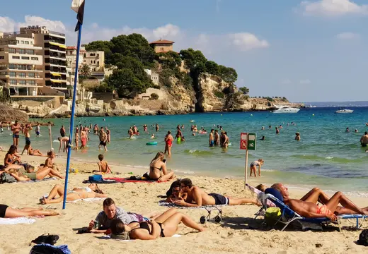 Schwimmen am Cala Major Beach