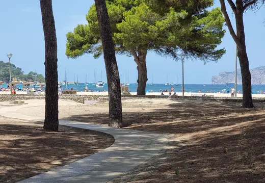 Pine-Shaded Pfad nach Santa Ponça Beach