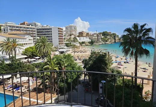Cala Major Strand von oben