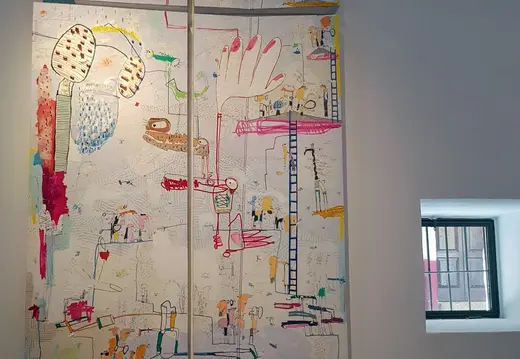 Large Panelled Artwork at Gerhardt Braun Gallery