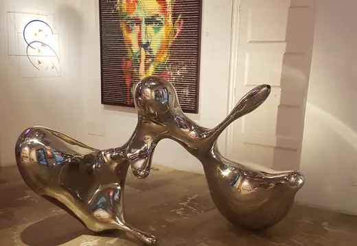 Reflective Sculpture at Gerhardt Braun Gallery