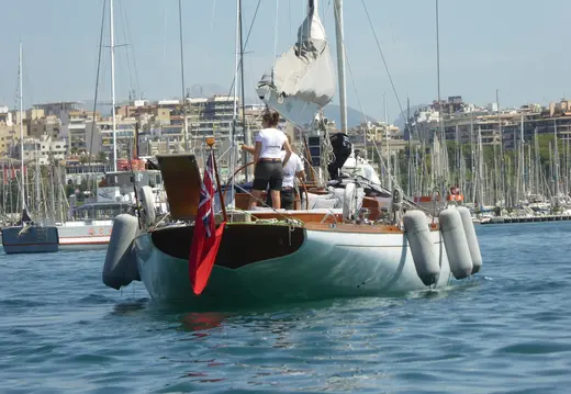 Sailing Yacht in Palma Harbour