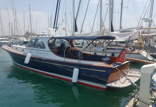 Wooden Motor Yacht in Palma Harbour