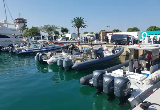Speedboats Gathered at Puerto Portals