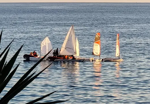 Small Sailboats off Cala Major