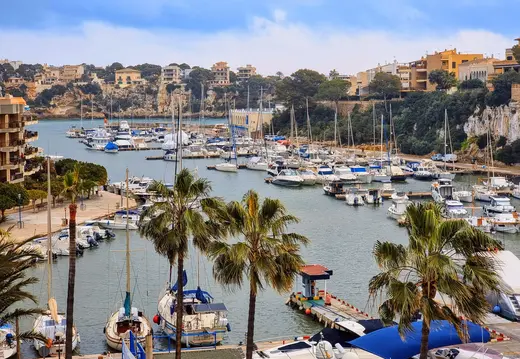 Boats in the Port of Porto Cristo