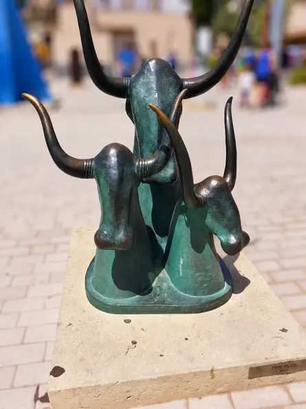Three Bull Heads in Focus.webp
